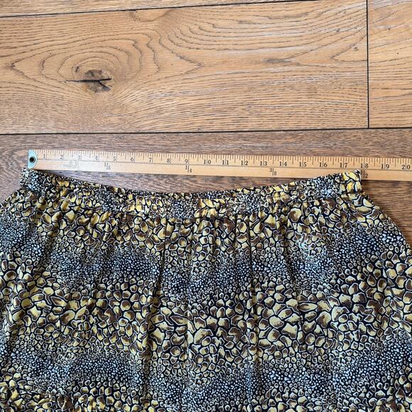 Tolani 2X Silk Maxi Skirt Tiered Animal Print Boho Flowy Plus Size - Picture 8 of 9